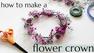 How to make a flower crown