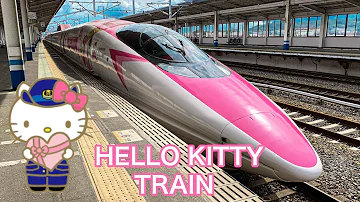 WORLD'S CUTEST TRAIN "Hello Kitty Shinkansen" trip in Japan😎🚄 /Japanese bullet train