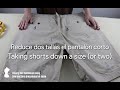 Reduce dos tallas un pantalón corto