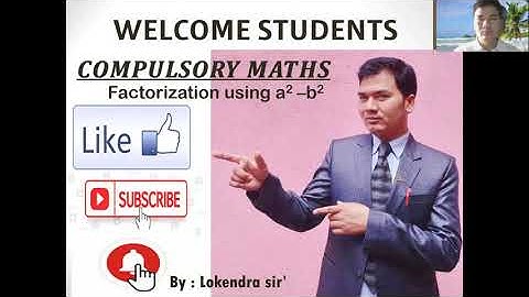 FACTORIZATION BY USING a^2-b^2=(a+b)(a-b)