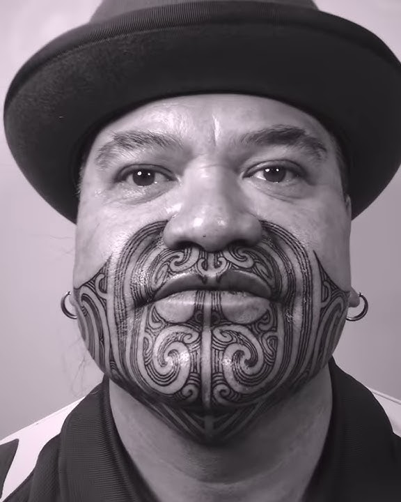 TA MOKO by Turumakina // Mataora Face Ta Moko on Richard Te Paa