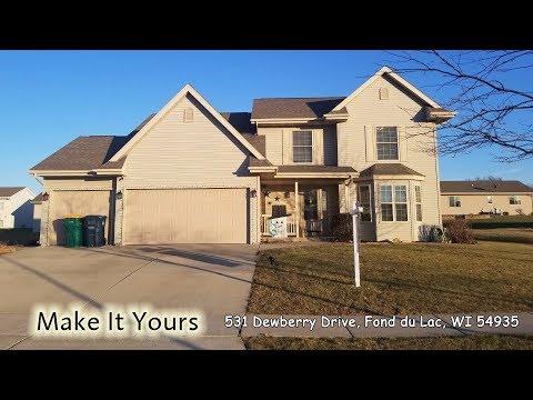 531 Dewberry Drive, Fond du Lac, WI home video tour