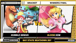 Bay State Beatdown 207 - Winners Final - Humble Genius (Pokemon Trainer) VS KOM (Peach) - SSBU