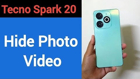 HOW TO HIDE PHOTO VIDEO, Tecno Spark 20 me Photo and video chhipaye, photo hide kaise kare
