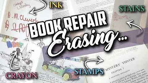 How to Erase Ink, Crayon, Hard Pencil...and More | Book Repair and Care 101 - DayDayNews