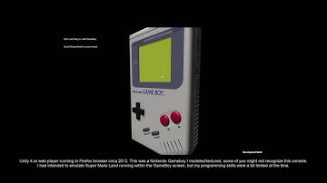 Nintendo GameBoy in Webplayer - Unity 4.xx (2012)
