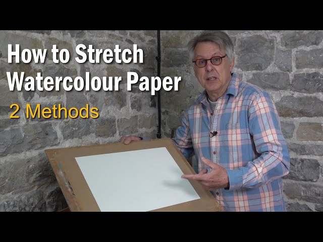 The importance of stretching watercolour paper