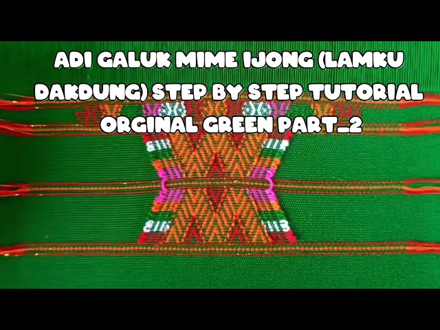 Adi Galuk Mime Ijoing (lamku dakdung)|| Step By Step Tutorial|Part _2||Arunachal Pradesh class=