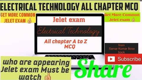 #Jelet exam#2020#electrical#technology #all#chapter#mcq #A to Z,#get more #common#all in#one #video👍