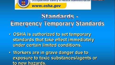 Safety 1 - Introduction and OSHA