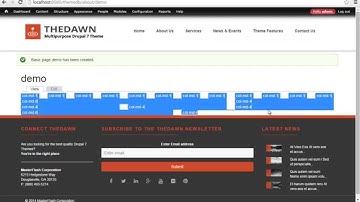 Drupal 7 Theme Overview of Bootstrap and Demo Content