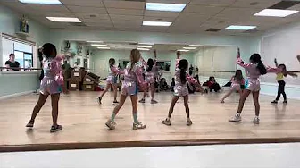 Evie Hip Hop Rehearsal in costume