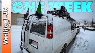 Canadian Winter in a Van  What it's ACTUALLY Like: One Week
