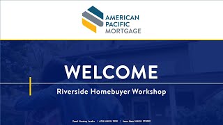 Riverside Homebuyer Workshop - March 2024 by Jason Mata 89 views 1 month ago 1 hour, 3 minutes