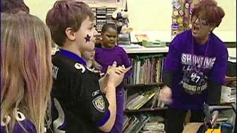 School Rallies Behind Teacher With Ravens' Help