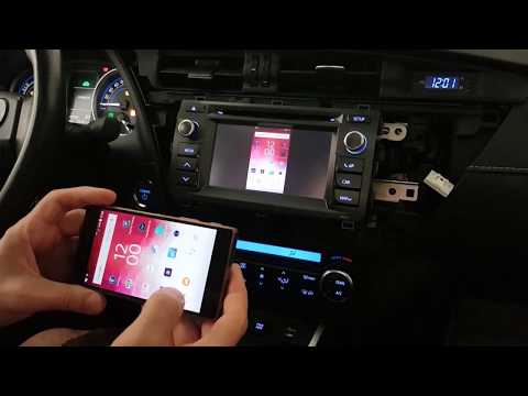Toyot Auris 2013 Smartphone Mirroring System Installation and Demonstration