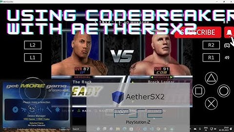 Codebreaker with AetherSX2 and apply cheats on Android Sony PS2 games