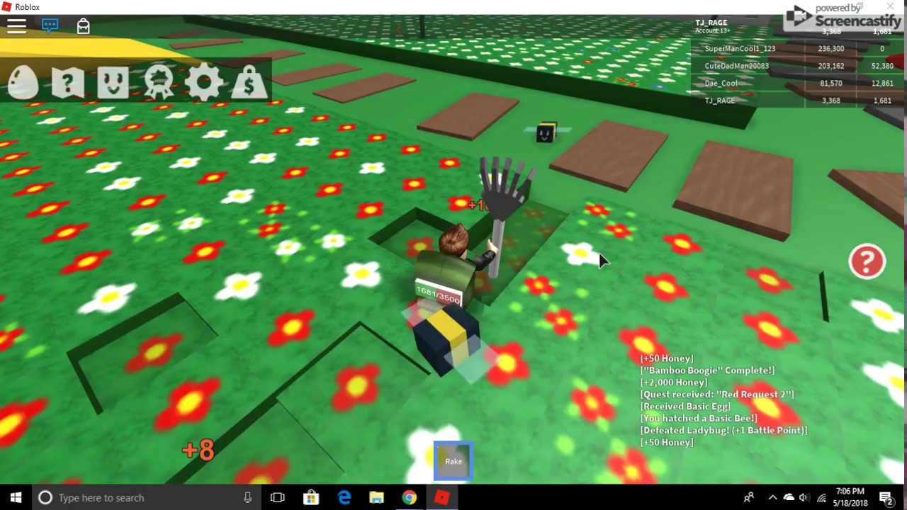 Roblox Bee Swarm Simulator Mushroom Field YouTube