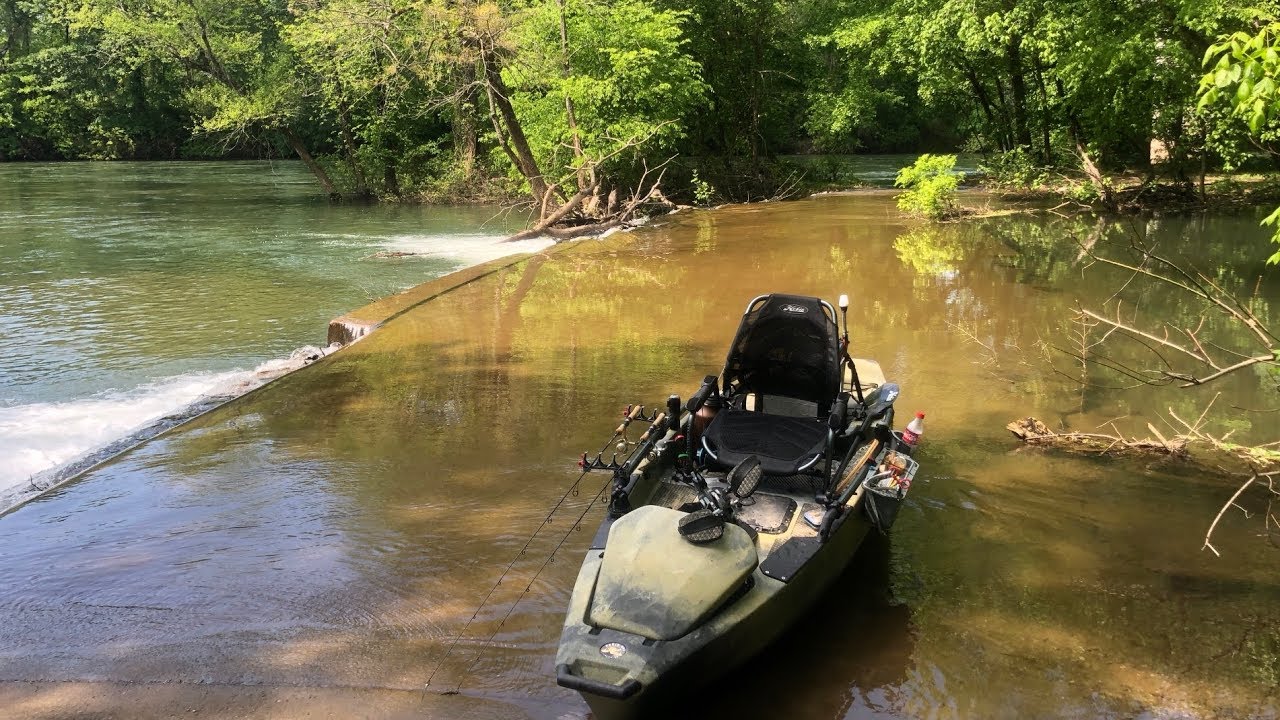 Kayak Fishing With Ice Fishing Rod YouTube