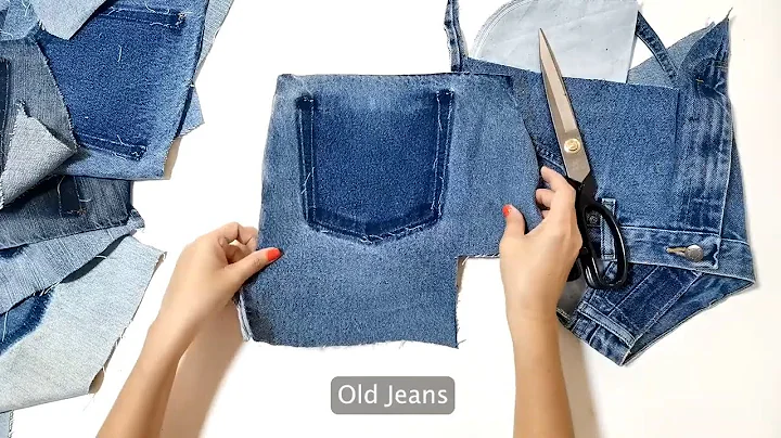 DIY Old Jeans Recycle Tote Bag | Sewing | Tutorial
