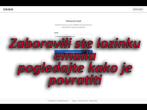 Video: Kako Oporaviti Izgubljenu Lozinku