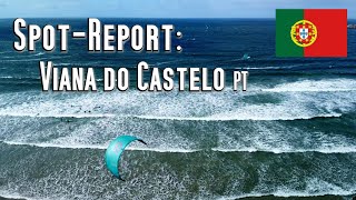 Spot-Report: Viana do Castelo, Nord- Portugal, Wellenspot in Traumbucht. Kitesurfing, Windsurfing