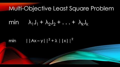 Multi-Objective Least Square