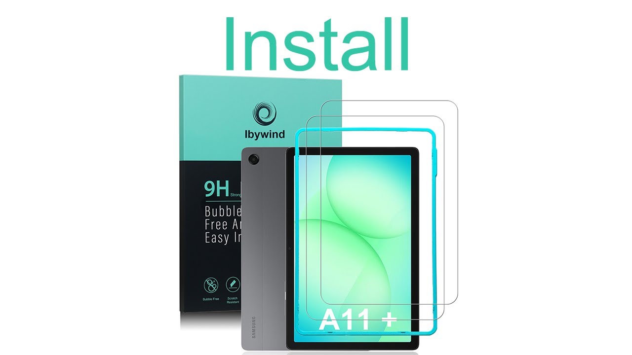 Samsung Galaxy Tab A9+/A11+ Tempered glass Ibywind Protector With Easy Install Kit