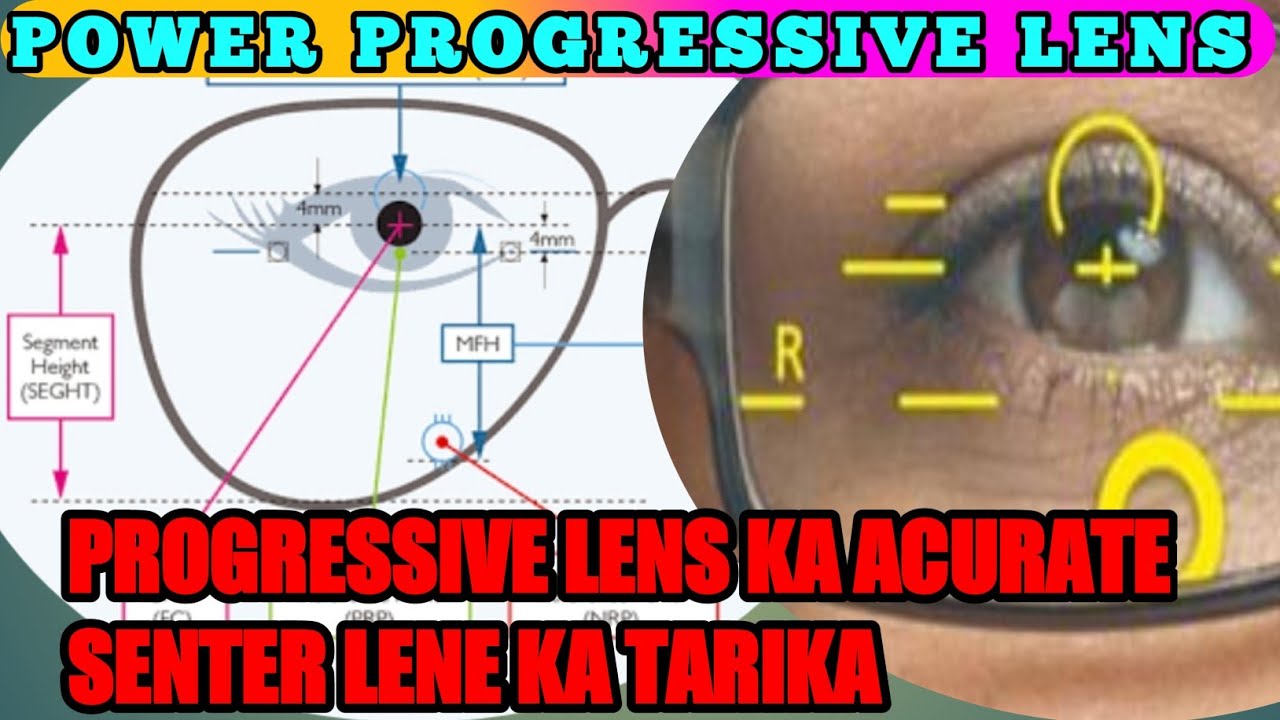 Progressive Lens ka senter lene ka tarika informative video for