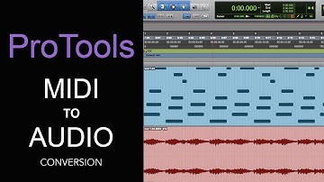 ProTools MIDI to Audio Conversion | How To Convert MIDI to AUDIO 2 Ways