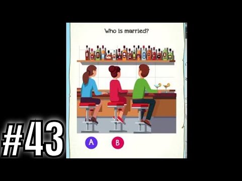Braindom 2 Riddle Level 43 Who is married? Gameplay Walkthrough Solution