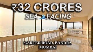 Exclusive Tour of 32 Crores Sea-Facing Property in Bandra Bandstand!