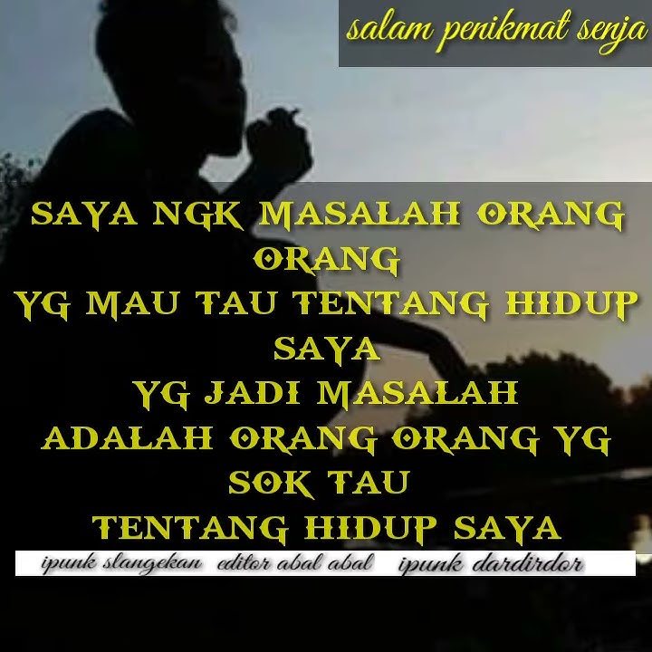 Story wa orang orang sok tau