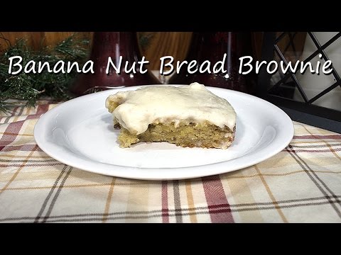 Homemade Banana Nut Bread Brownies Recipe