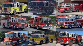 Fire Trucks Responding Compilation  Best of 2022