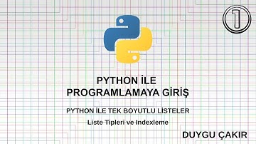 18  Python ile Listeler ve Indexleme