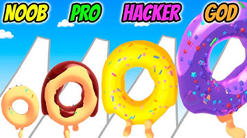 Hot Donut 3D - NOOB vs PRO vs HACKER vs GOD