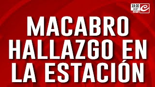 Macabro hallazgo en la estación: encontraron un bebé muerto