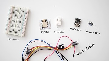 Connecting ESP8266 & DHT22 on a breadboard Quickvid