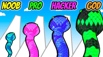 Snake Run Race - NOOB vs PRO vs HACKER vs GOD