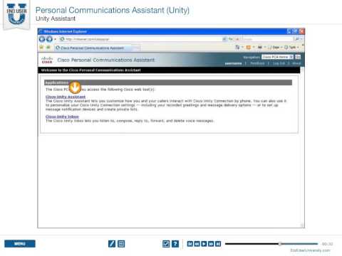 CISCO Personal Communications Assistant (PCA) with Unity Inbox