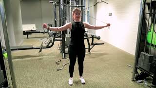 How To Do High Cable Pulley Lat Extension | Exercise Demo