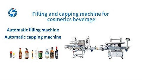 Filling and capping machine for cosmetics beverage