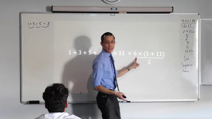 Sum of an Arithmetic Progression (1 of 5: Visual derivation of formula)