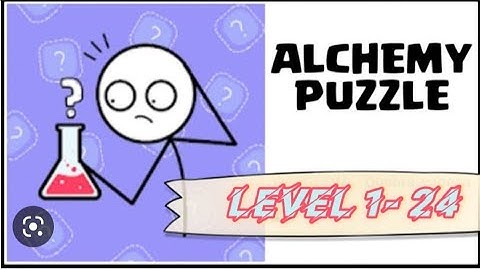 Alchemy Puzzle (WEEGOON)- Level 1-24 Android Gameplay Walkthrough - Funny Stickman Brain Puzzle Game