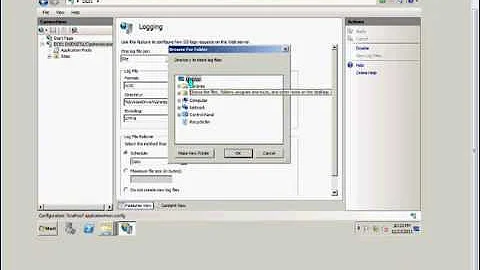 How to setup and edit logging in IIS on a Windows 2008 R2 server