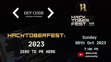 HACKTOBERFEST:2023 zero to PR hero