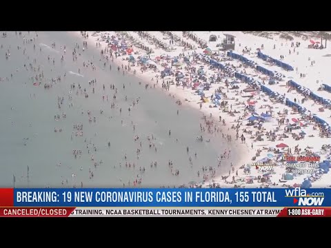 WFLA NOW: Clearwater Beach packed amid 'social distancing' for coronavirus