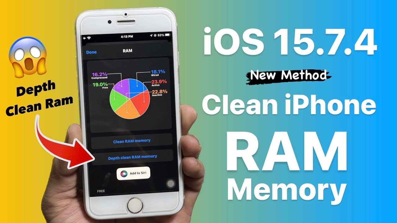 iOS 15.7.4 - How to Clean iPhone Ram Memory (2023) - New Method - YouTube