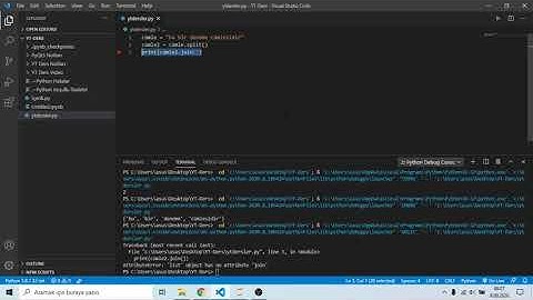 Python Karakter Dizileri: join Yöntemi